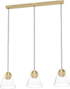 Lampadario-Contemporaneo-Cerasella-3-Luci-Acciaio-Ottone-Spazzolato