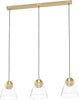 Lampadario-Contemporaneo-Cerasella-3-Luci-Acciaio-Ottone-Spazzolato