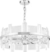 Lampadario-Contemporaneo-Cerezo-Metallo-Cromo-5-Luci-Diffusori-Vetro-E-Metallo