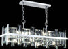 Lampadario-Contemporaneo-Cerezo-Metallo-Cromo-8-Luci-Diffusori-Vetro-E-Metallo