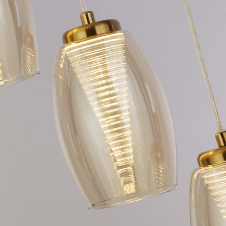 Lampadario-Contemporaneo-Ciclon-Acciaio-Bronzo-Vetro-Led-5,4W-3000K