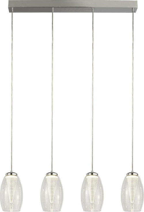 Lampadario-Contemporaneo-Ciclon-Acciaio-Cromo-Vetro-Trasparente-Led-22W-3000K