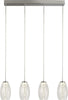 Lampadario-Contemporaneo-Ciclon-Acciaio-Cromo-Vetro-Trasparente-Led-22W-3000K