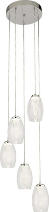 Lampadario-Contemporaneo-Ciclon-Acciaio-Cromo-Vetro-Trasparente-Led-27W-3000K