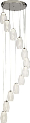 Lampadario-Contemporaneo-Ciclon-Acciaio-Cromo-Vetro-Trasparente-Led-60W-3000K