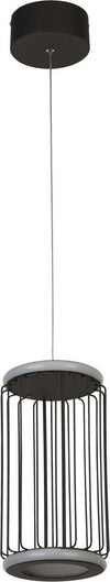 Lampadario-Contemporaneo-Circolo-Alluminio-Bianco-Silicone-Nero-Led-13W-3000K
