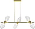Lampadario-Contemporaneo-Coctail-Time-Metallo-Oro-6-Luci-Diffusori-Lineare