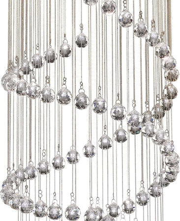 Lampadario-Contemporaneo-Corrider-Acciaio-Cromo-Vetro-5-Luci-G9