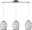 Lampadario-Contemporaneo-Crepitio-Acciaio-Argento-Vetro-3-Luci-E27