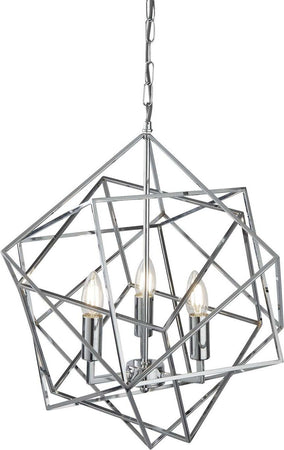 Lampadario-Contemporaneo-Cubo-Acciaio-Cromo-3-Luci-E14