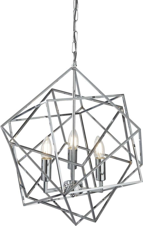 Lampadario-Contemporaneo-Cubo-Acciaio-Cromo-3-Luci-E14