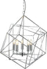 Lampadario-Contemporaneo-Cubo-Acciaio-Cromo-5-Luci-E14