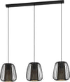 Lampadario-Contemporaneo-Curasao-3-Luci-Acciaio-Nero