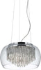 Lampadario-Contemporaneo-Curva-Acciaio-Cromo-Vetro-Trasparente-4-Luci-G9