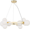 Lampadario-Contemporaneo-Dallas-Metallo-Bianco-11-Luci-Diffusori-Vetro-Bianco