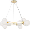 Lampadario-Contemporaneo-Dallas-Metallo-Bianco-11-Luci-Diffusori-Vetro-Bianco