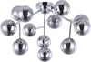Lampadario-Contemporaneo-Dallas-Metallo-Cromo-12-Luci-Diffusori-Fumè
