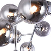 Lampadario-Contemporaneo-Dallas-Metallo-Cromo-12-Luci-Diffusori-Fumè