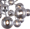 Lampadario-Contemporaneo-Dallas-Metallo-Cromo-24-Luci-Diffusori-Fumè