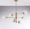 Lampadario-Contemporaneo-Demetra-Bronzo-6-Luci-E14