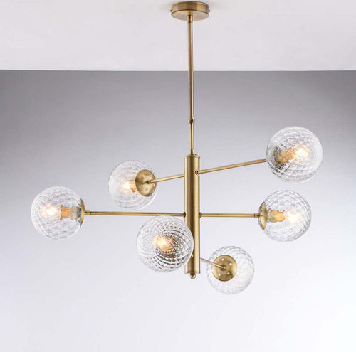 Lampadario-Contemporaneo-Demetra-Bronzo-6-Luci-E14