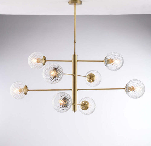 Lampadario-Contemporaneo-Demetra-Bronzo-8-Luci-E14