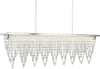 Lampadario-Contemporaneo-Drape-Acciaio-Cromo-Vetro-Trasparente-Led-21W-4000K