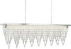 Lampadario-Contemporaneo-Drape-Acciaio-Cromo-Vetro-Trasparente-Led-21W-4000K