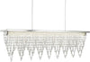Lampadario-Contemporaneo-Drape-Acciaio-Cromo-Vetro-Trasparente-Led-21W-4000K