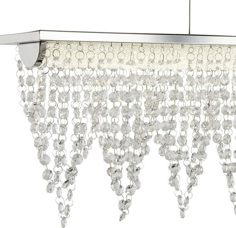 Lampadario-Contemporaneo-Drape-Acciaio-Cromo-Vetro-Trasparente-Led-21W-4000K