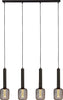Lampadario-Contemporaneo-Dulwich-Acciaio-Nero-4-Luci-E27