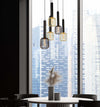 Lampadario-Contemporaneo-Dulwich-Acciaio-Nero-5-Luci-E27