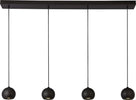 Lampadario-Contemporaneo-Eindhoven-Acciaio-Nero-4-Luci-Gu10