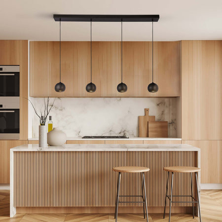 Lampadario-Contemporaneo-Eindhoven-Acciaio-Nero-4-Luci-Gu10