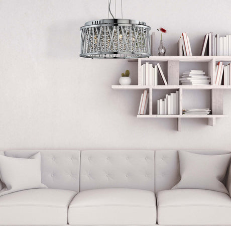 Lampadario-Contemporaneo-Elisa-Acciaio-Cromo-Vetro-4-Luci-G9
