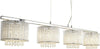 Lampadario-Contemporaneo-Elisa-Ii-Acciaio-Cromo-Alluminio-Argento-4-Luci-G9