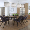 Lampadario-Contemporaneo-Elisa-Ii-Acciaio-Cromo-Alluminio-Argento-4-Luci-G9