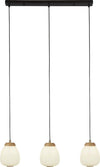 Lampadario-Contemporaneo-Ella-Acciaio-Bianco-Vetro-Nero-3-Luci-E14