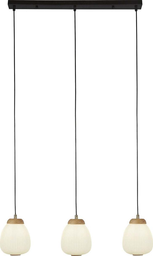 Lampadario-Contemporaneo-Ella-Acciaio-Bianco-Vetro-Nero-3-Luci-E14