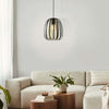 Lampadario-Contemporaneo-Encinitos-Piccolo-1-Luce-Acciaio-Nero-E-Oro