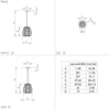 Lampadario-Contemporaneo-Encinitos-Piccolo-1-Luce-Acciaio-Nero-E-Oro