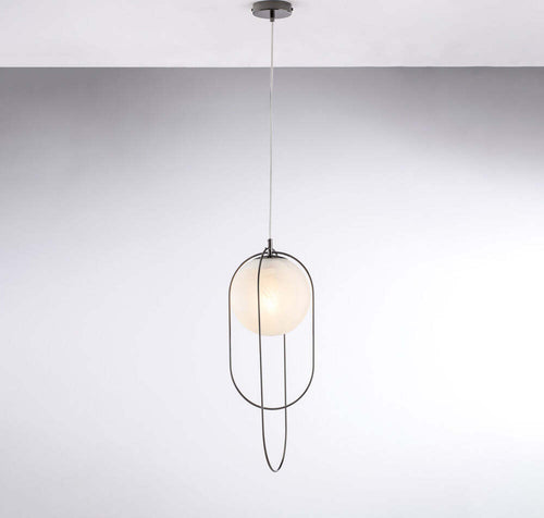 Lampadario-Contemporaneo-Erik-Cromo-Nero-1-Luce-E27