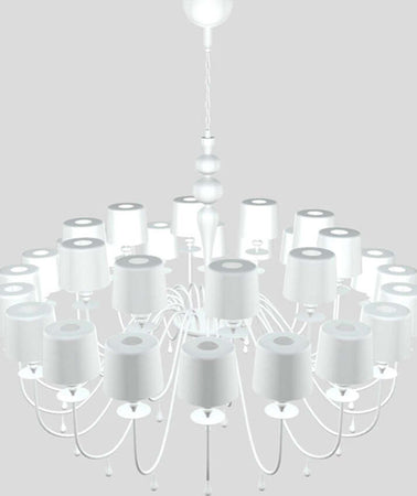 Lampadario-Contemporaneo-Eva-In-Plastica-Bianche-Alluminio-30-Luci