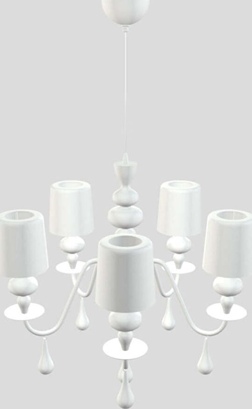 Lampadario-Contemporaneo-Eva-In-Plastica-Bianco-Alluminio-5-Luci