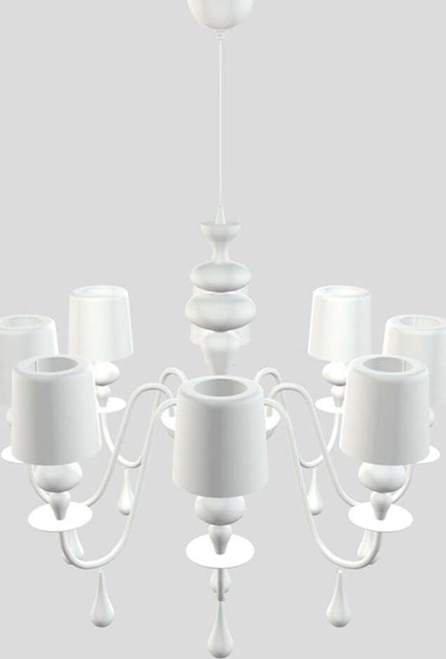 Lampadario-Contemporaneo-Eva-In-Plastica-Bianco-Alluminio-8-Luci