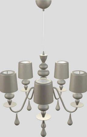Lampadario-Contemporaneo-Eva-In-Plastica-Cemento-Alluminio-5-Luci