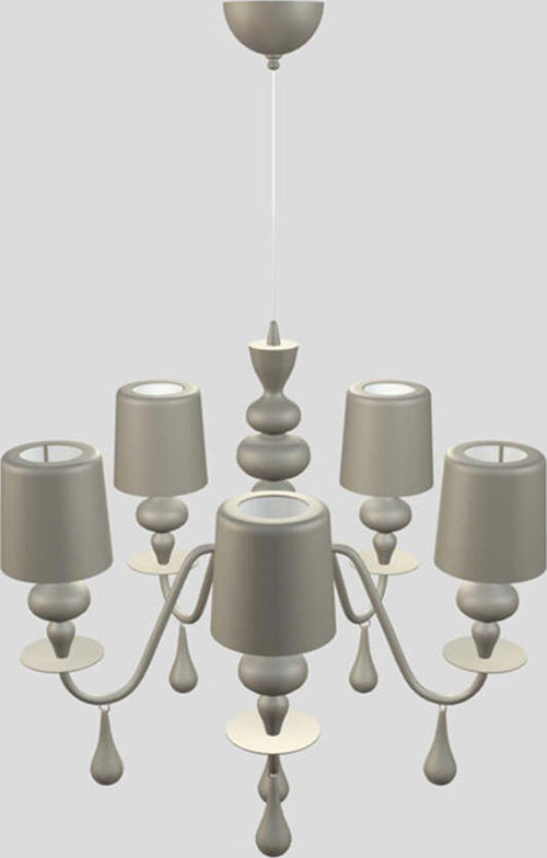 Lampadario-Contemporaneo-Eva-In-Plastica-Cemento-Alluminio-5-Luci