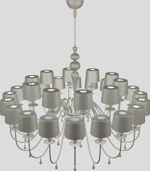 Lampadario-Contemporaneo-Eva-In-Plastica-Grigio-Alluminio-10-Luci