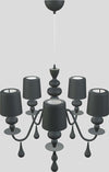 Lampadario-Contemporaneo-Eva-In-Plastica-Grigio-Alluminio-5-Luci