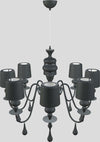 Lampadario-Contemporaneo-Eva-In-Plastica-Grigio-Alluminio-8-Luci